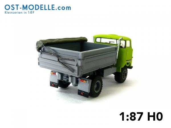 IFA W50LA ND 3-Seitenkipper hoher Bordwand offener Plane